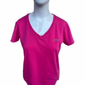 Lacoste T-Shirt Logo Shirt Short Sleeves V Neck